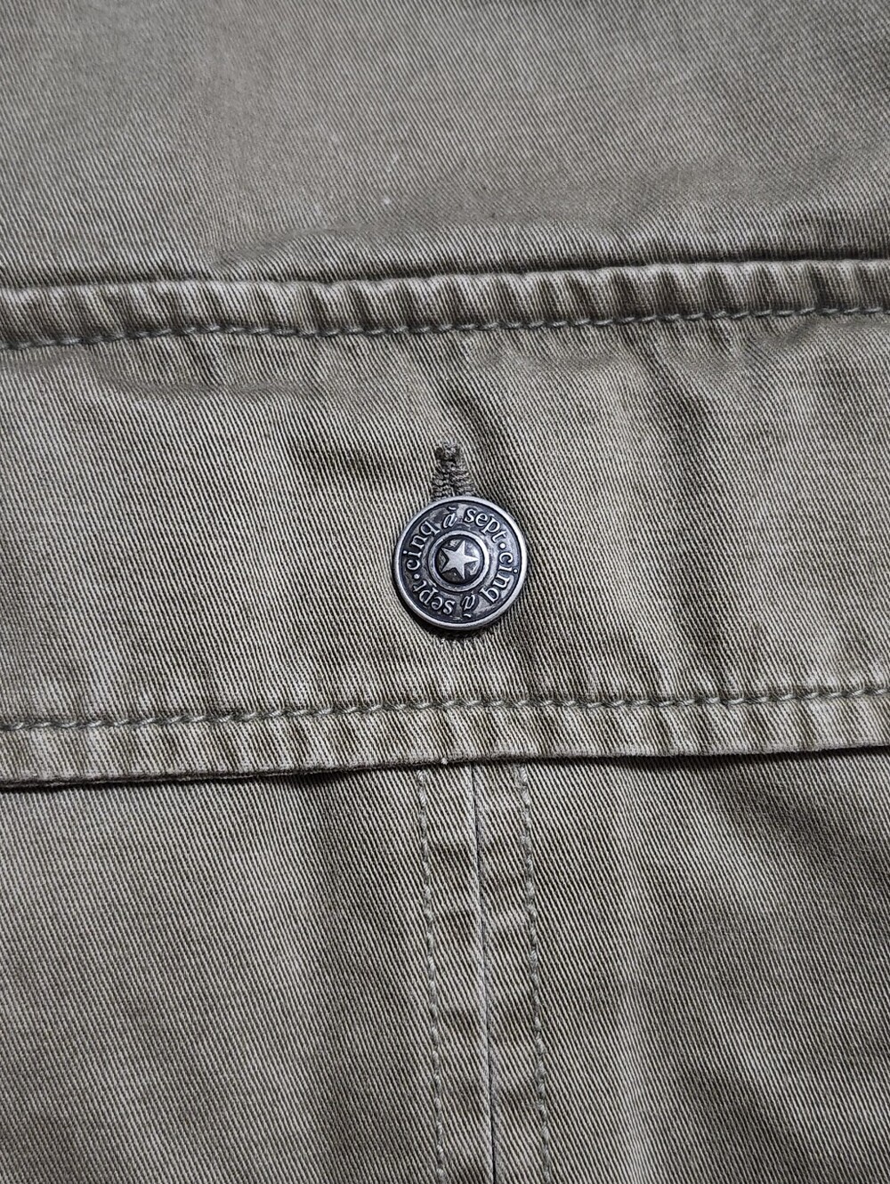 Cinq A' Sept Embellished Olive Utility Jacket - Women's - Picture 2 of 10